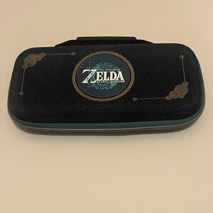 Zelda Black and Gold Handheld Console Case